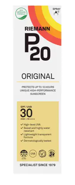 De Online Drogist Riemann p20 zonnebrand spray spf30 85ml aanbieding