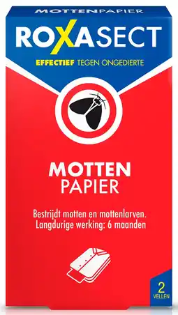 De Online Drogist Roxasect mottenpapier 2st aanbieding