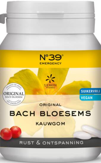 De Online Drogist Bach bloesem kauwgom noodgevallen 40st aanbieding
