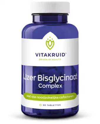 De Online Drogist Vitakruid ijzer bisglycinaat complex tabletten 90tb aanbieding