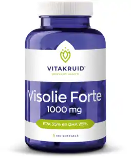 De Online Drogist Vitakruid visolie forte 180sg aanbieding