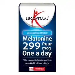 De Online Drogist Lucovitaal melatonine puur 0.299mg tabletten 500tb aanbieding