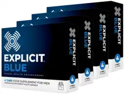 De Online Drogist Explicit blue erectiepillen 2-pack 4x4st aanbieding