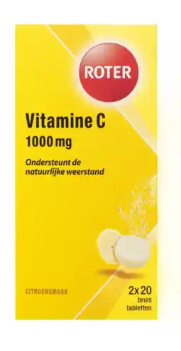 De Online Drogist Roter vitamine c bruistabletten citroen duopack 40st aanbieding