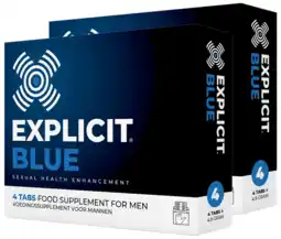 De Online Drogist Explicit blue erectiepillen 2-pack 2x4st aanbieding