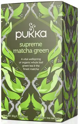 De Online Drogist Pukka supreme matcha green thee 20zk aanbieding