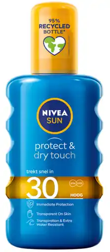 De Online Drogist Nivea sun protect & dry touch invisible spf30 200ml aanbieding