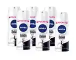De Online Drogist Nivea black & white invisible original deodorant spray pocket voordeelverpakking 6x100ml aanbieding