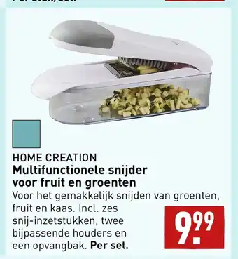 ALDI HOME CREATION Multifunctionele snijder voor fruit en groenten aanbieding