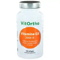 De Online Drogist Vitortho vitamine d3 3000 ie softgels 120st aanbieding