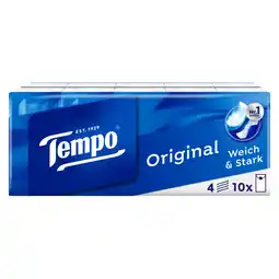 De Online Drogist Tempo zakdoekjes regular 10st aanbieding