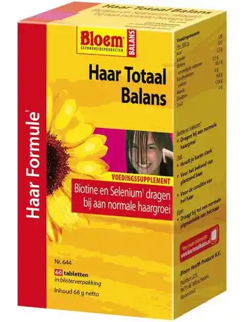 De Online Drogist Bloem haar totaal balans tabletten 60tb aanbieding