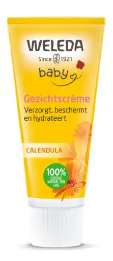 De Online Drogist Weleda baby calendula gezichtscrème 50ml aanbieding