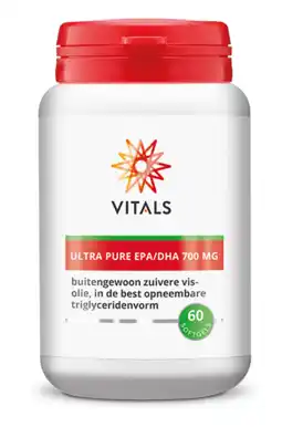 De Online Drogist Vitals ultra pure dha/epa 700mg 60sg aanbieding