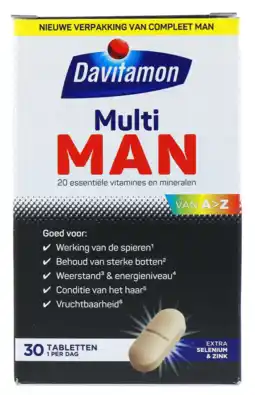 De Online Drogist Davitamon compleet man tabletten 30tb aanbieding