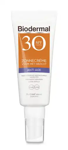 De Online Drogist Biodermal anti age zonnecrème gezicht spf30 40ml aanbieding