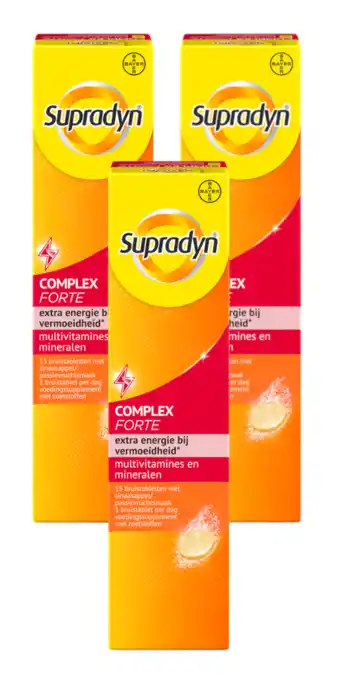 De Online Drogist Supradyn complex forte bruistabletten multiverpakking 3x15tb aanbieding