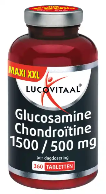 De Online Drogist Lucovitaal glucosamine chondroïtine 1500/500mg tabletten 360tb aanbieding