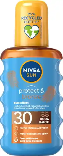 De Online Drogist Nivea sun protect & bronze zonnespray spf30 200ml aanbieding