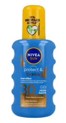 De Online Drogist Nivea sun protect & bronze zonnespray spf30 200ml aanbieding
