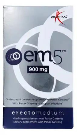 De Online Drogist Lucovitaal em5 erectomedium forte capsules 6cp aanbieding