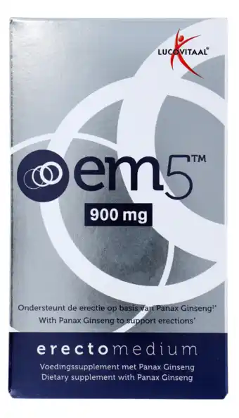 De Online Drogist Lucovitaal em5 erectomedium forte capsules 6cp aanbieding