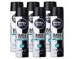 De Online Drogist Nivea men black & white invisible fresh deodorant spray voordeelverpakking 6x150ml aanbieding