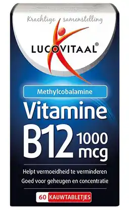 De Online Drogist Lucovitaal vitamine b12 1000mcg kauwtabletten 60tb aanbieding