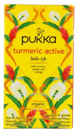 De Online Drogist Pukka turmeric active thee 20zk aanbieding