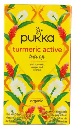 De Online Drogist Pukka turmeric active thee 20zk aanbieding