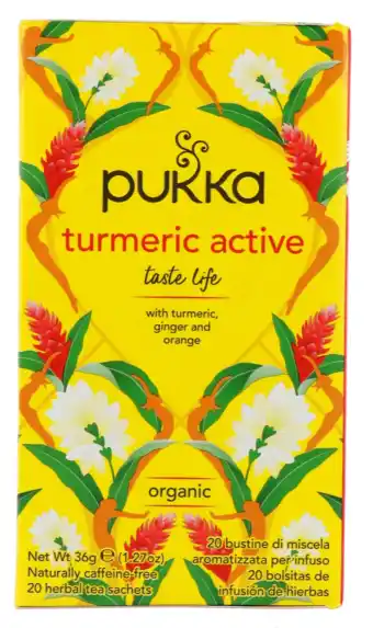 De Online Drogist Pukka turmeric active thee 20zk aanbieding