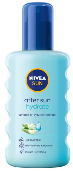 De Online Drogist Nivea sun after sun spray hydrate 200ml aanbieding