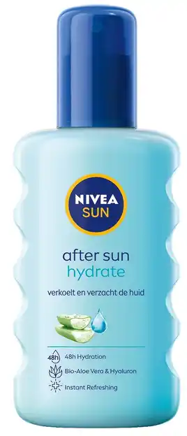 De Online Drogist Nivea sun after sun spray hydrate 200ml aanbieding