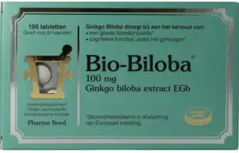 De Online Drogist Pharma nord bio-biloba 100mg tabletten 150tb aanbieding