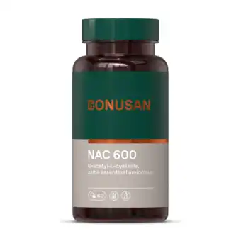 De Online Drogist Bonusan nac 600mg capsules 60cp aanbieding
