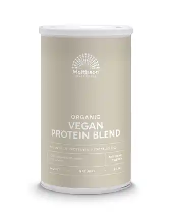 De Online Drogist Mattisson healthstyle organic vegan protein blend powder 400gr aanbieding