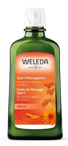 De Online Drogist Weleda arnica sport massageolie 200ml aanbieding