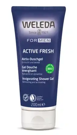 De Online Drogist Weleda for men active fresh douchegel 200ml aanbieding