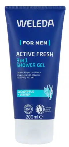 De Online Drogist Weleda for men active fresh douchegel 200ml aanbieding