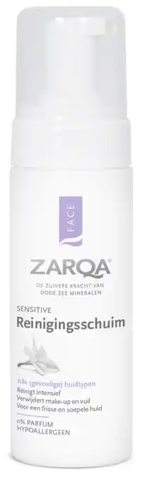 De Online Drogist Zarqa reinigingsschuim sensitive 150ml aanbieding