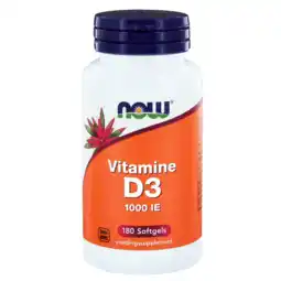 De Online Drogist Now vitamine d3 1000 ie softgels 180st aanbieding