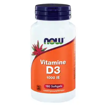 De Online Drogist Now vitamine d3 1000 ie softgels 180st aanbieding