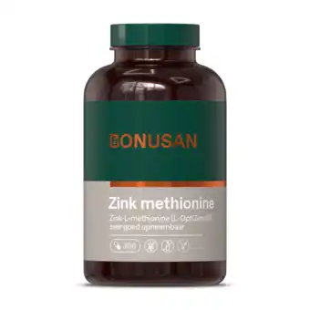 De Online Drogist Bonusan zinkmethionine 15mg capsules 300cp aanbieding
