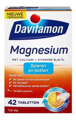 De Online Drogist Davitamon magnesium voor spieren en botten tabletten 42tb aanbieding