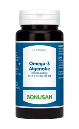 De Online Drogist Bonusan omega-3 algenolie softgels 60sg aanbieding