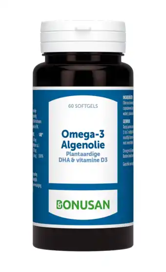 De Online Drogist Bonusan omega-3 algenolie softgels 60sg aanbieding