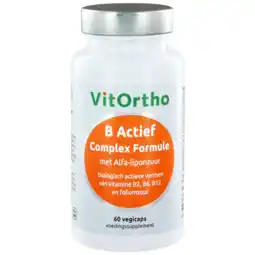 De Online Drogist Vitortho b actief complex formule met alfa-liponzuur vegicaps 60vcp aanbieding