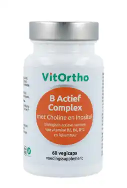 De Online Drogist Vitortho b actief complex formule met alfa-liponzuur vegicaps 60vcp aanbieding