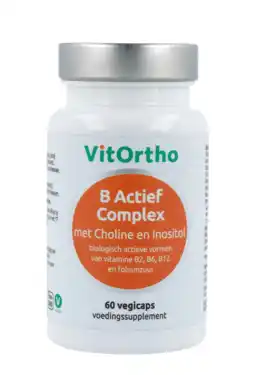 De Online Drogist Vitortho b actief complex formule met alfa-liponzuur vegicaps 60vcp aanbieding