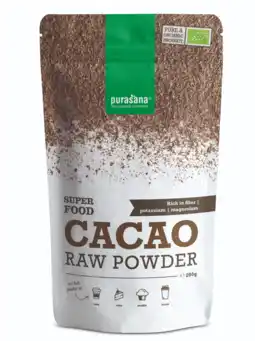 De Online Drogist Purasana cacao raw powder 200gr aanbieding